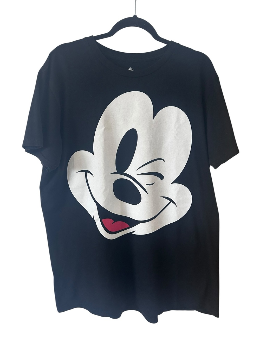 Men's Disney Mickey Graphic T-Shirt Black Sz XL